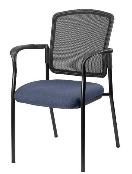 Lorell Stackable Mesh Back Guest Chair